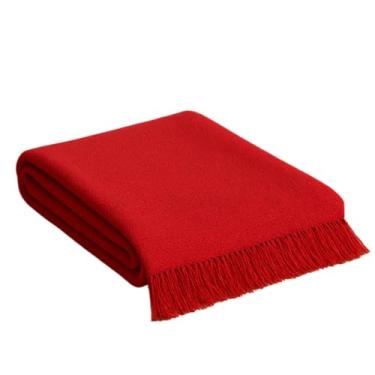 Imagem de Manta Para Sofá Gigante Luxo King 3.0x1.8M Grande 2,40X1,80m Pop 2.10x1.4M Premium De Algodão Capa Decorativa Protetora(KING 3,00x1,80M Vermelho liso)