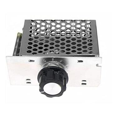 Imagem de ZEZEFUFU Interruptor de controle de regulação de regulação de velocidade de regulação de temperatura e regulador eletrônico AC 220V 4000W