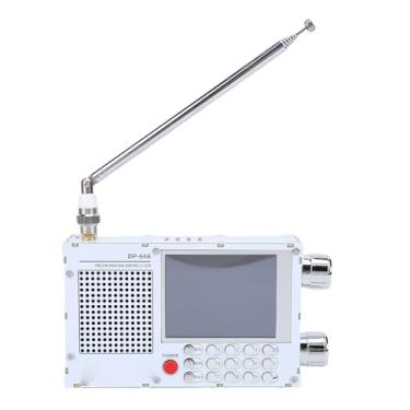 Imagem de VBESTLIFE Rádio de Banda Completa, Rádio DSP Portátil Com Tela de Toque LCD de 2,8 Polegadas, Bateria de 5000mAh, Display RDS, Teclado Digital para FM LW MW SW Ondas Curtas (Branco)