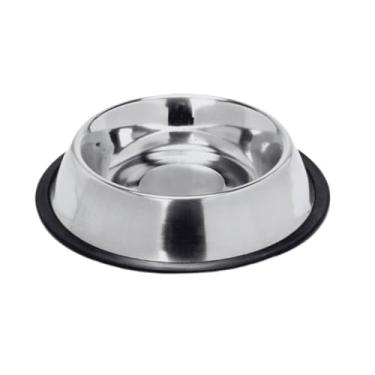 Imagem de Comedouro e Bebedouro Inox Antiderrapante para Cães e Gatos | Pote Inox Resistente BPA Free para Água e Ração(GG 900ml (26cm))