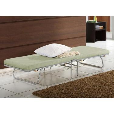 Imagem de Cama Dobrável Prata com Colchão - Loja Tigo