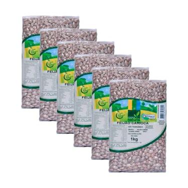Imagem de Kit 6X: Feijão Carioca Orgânico Coopernatural 1kg