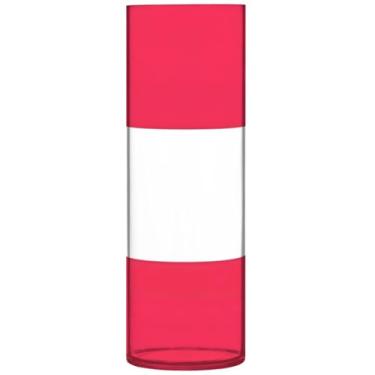 Imagem de Vaso grande de plástico com bandeira da Áustria, vasos cilíndricos decorativos fofos para flores, vasos exclusivos para decoração de casa, 30 cm x 9,9 cm