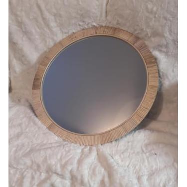 Imagem de iyabat Espelho redondo de vime 02