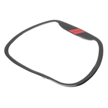 Imagem de Zerodis 3D Convexo Volante Guarnição Acessórios de Direção Capa Botão Moldura Adesivo Decoração Substituição Adesivo à Base de água Compatível Com Carregador 2015 2023 Direção Convexa 3D (Preto)