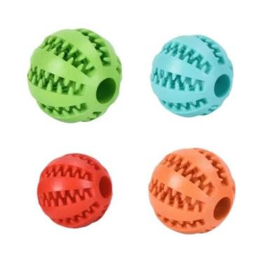 Imagem de Bola De Brinquedo Interativa De Borracha Para Cães, Brinquedo Para Fil