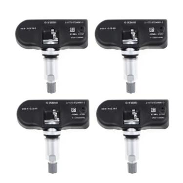 Imagem de Sensor de pressão dos pneus TPMS compatível com Citroen C4 C5 C6 C8 9659452180 9681102280 (1 unidade)