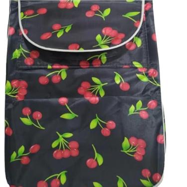 Imagem de Acessórios para carrinho -A bolsa saco capa para -B de feira Compras-C 2 RODA PARA (cereja,B Carrinho de feira)
