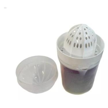 Imagem de Espremedor Manual de Limão e Laranja 510ml - Livre de BPA, Ideal para Frutas Citricas, Easy Clean, Uso Doméstico e Cozinha (BRANCO)