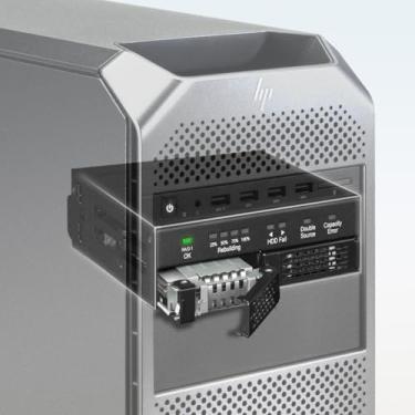 Imagem de Unidade SATA dupla de 6.3 cm removível RAID 1 e gabinete de rack móvel JBOD para compartimento de 13.3 cm - ToughArmor RAID MB902SPR-B R1