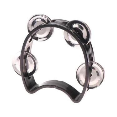 Imagem de Tamborim De Metal Portátil Para Crianças, Instrumento Musical De Percu