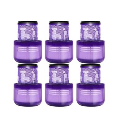 Imagem de Detectar acessórios filtro ciclone aspirador de pó peças de reposição, compatível com Dyson V11 / V15 (6 peças)