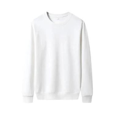 Imagem de Moletom Masculino De Cor Sólida Com Capuz Casual Para Inverno E Outono