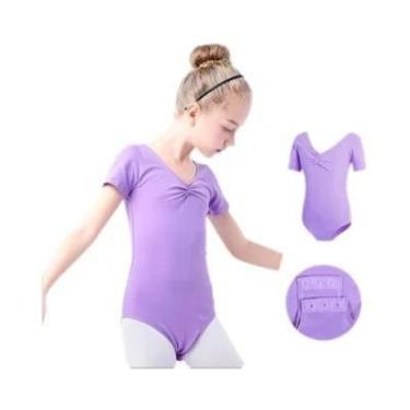 Imagem de Leotardos De Balé Para Meninas, Manga Curta, Fantasia De Dança, Roupa 