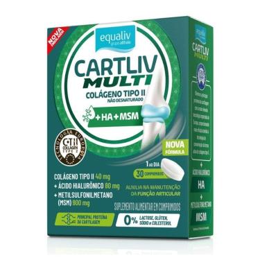 Imagem de Cartliv Multi Colageno Tipo II 30 Tabs - Equaliv-Unissex
