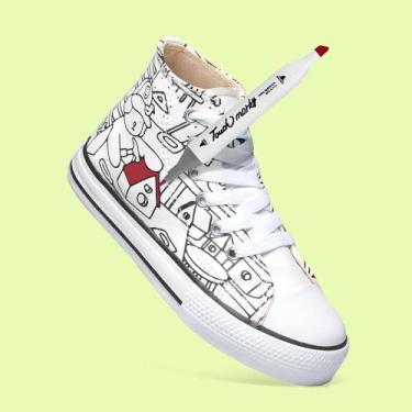 Imagem de Tenis All Para Colorir Bobbei Goods Infantil Pintar Qualidade Presente