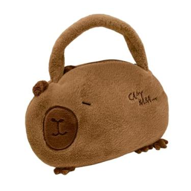 Imagem de Bolsas de pelúcia para meninas, bolsa de pelúcia animal - Coleção de bolsas de pelúcia com alça - Bolsa de pelúcia feminina, bolsa de brinquedo infantil com design de divisória, multifuncional, para t