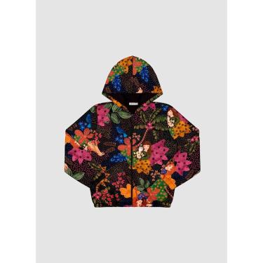 Imagem de Jaqueta Corta Vento Infantil Encanto Preto Alakazoo-Feminino