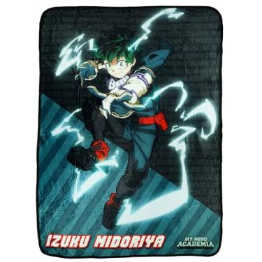 Imagem de Cobertor de pelúcia leve My Hero Academia Izuku Midoriya 114 x 152 cm