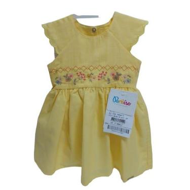 Imagem de Vestido Bebê Menina Luxo Bordado Festa Verão Paraiso 15504-Feminino