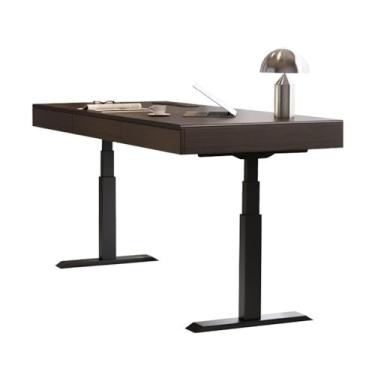 Imagem de Mesa elétrica ajustável de altura simples, mesa de trabalho em pé para sentar, moderna e levantável para escrita