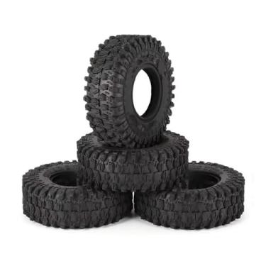 Imagem de RC Car Parts Compatible with Axial for SCX24 90081 AXI00002 for Deadbolt 1/24 RC Crawler Car 4 Pcs 52 * 18mm 1.0" Soft Rubber All for Terrain Wheel Tires