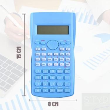 Imagem de Calculadora Científica KA6069 – Funções Avançadas, Display LCD, Ideal para Estudantes, Escolas e Universidades Eletrônica Engenharia Física Química (Azul)