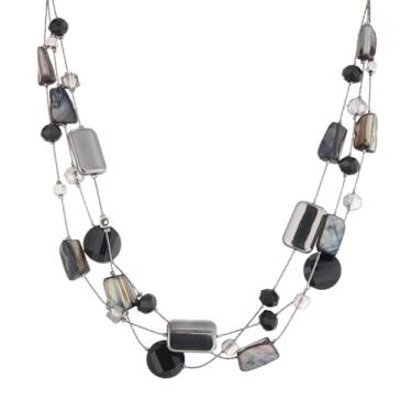 Imagem de FULU AUTUMN Colares femininos com contas com contas, gola grossa, camada de verão, boêmio, bijuteria para ela, Cristal, Sem Pedra Preciosa