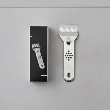 Imagem de Raspador multiuso com suporte de barbeador, limpador para superfícies de vidro, adesivos, etiquetas, adesivos, calafetagem e resíduos