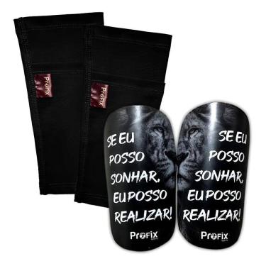 Imagem de Caneleira De Futebol, Futsal, Socyte + Porta Caneleira Preto