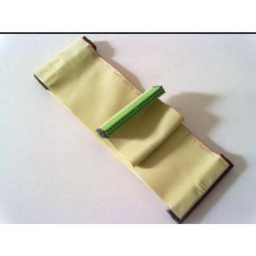 Imagem de Cabo Flat 80 Vias Para HD CD DVD CDRW DVDRW IDE Desktop Servidor 30cm Duplo