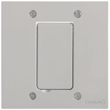 Imagem de Tampa 1 Posto 4x4 Para Piso Tramontina Modular Cinza