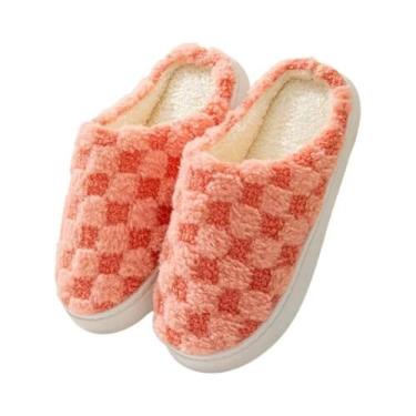 Imagem de Chinelos De Algodão Para Outono E Inverno Femininos, Antiderrapantes, 