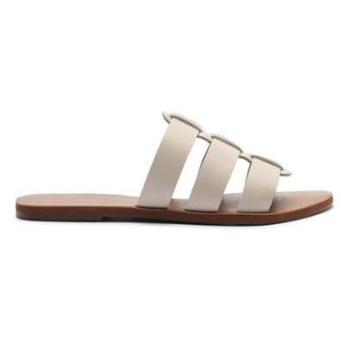 Imagem de Sandália Rasteira Tiras Vazadas Couro Lançamento Anacapri-Feminino