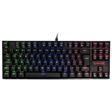 Imagem de Teclado Mecânico Gamer Redragon Kumara RGB Preto Switch Marrom ABNT2