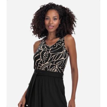 Imagem de Blusa Regata Nadador Feminina Estampa Tropical De Alça Larga-Feminino