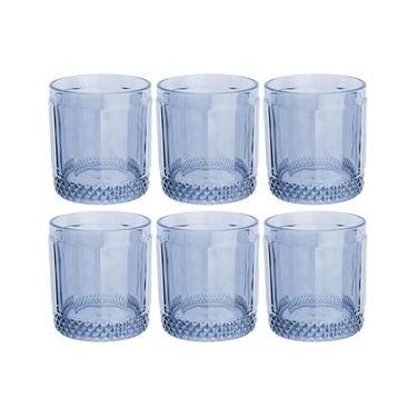Imagem de Conjunto de Copos Baixos L`Hermitage Splendor Azul 330 ml - 6 Peças