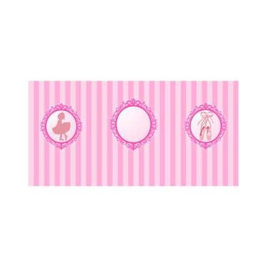 Imagem de Painel Em Tecido Sublimado Balé Rosa Molduras - Fábrika de Festa, 300x