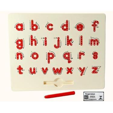 Imagem de Mag Pad Letras Braskit Lousa Magnetica Placa com Caneta Coordenacao Mo