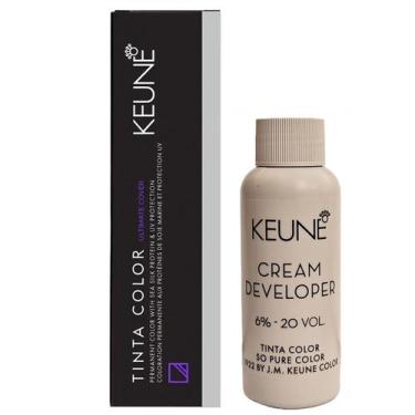 Imagem de Tinta Keune Color UC 7.00 Louro Médio + Developer 20vol
