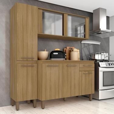 Imagem de Armário Tieli Paneleiro Simples 3 Peças Boreal - Móveis Arapongas