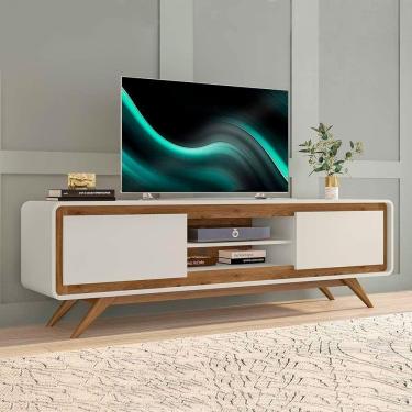 Imagem de Rack Para Tv Channel Nature Off White Fabri Moveis