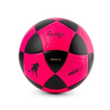 Imagem de Bola De Futebol e Futevolei Ronaldinho Gaúcho R10 Legacy, Rosa, Preto