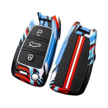 Imagem de Capa Protetora De Chave Canivete Para Carros Audi Em Liga E Silicone A