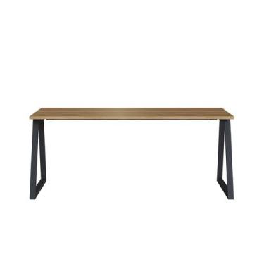 Imagem de Mesa Escrivaninha Home Office Concept 160cm Industrial Artesano Nogal 