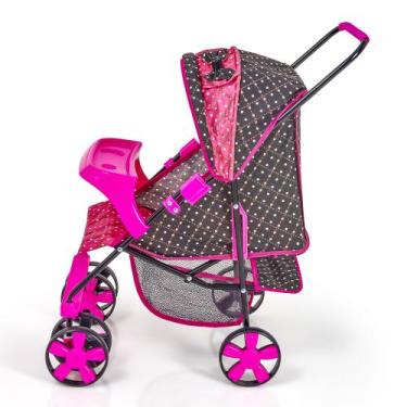 Imagem de Carrinho de bonecas milano reborn alive com bandeja oliveira, Preto, P