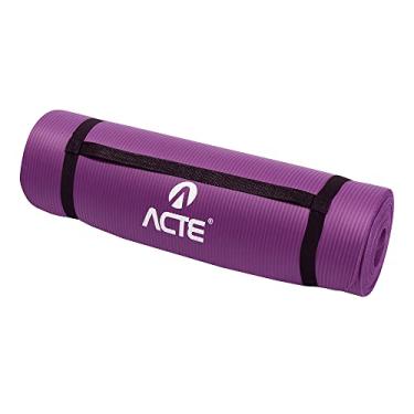 Imagem de Acte, Tapete Yoga 1,80m x 60cm em NBR para Pilates e Alongamento, T54-RX, Roxo