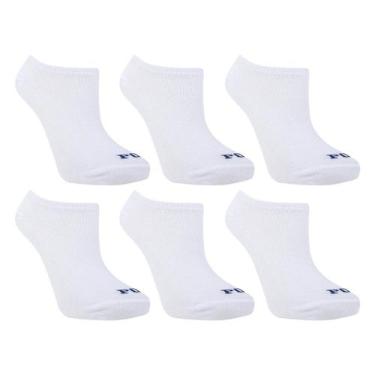 Imagem de Kit Meia Infantil Polo London Club Cano Curto 6 Pares Menino, Branco, 