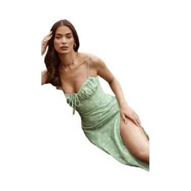 Imagem de Vestido Longo Floral De Verão Para Mulheres, Elegante Para Praia E Mod