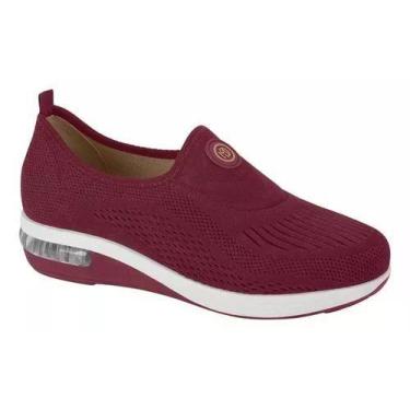 Imagem de Tenis modare casual fem. c/ sola sint. cabe vinho 7320217, Vinho, 35